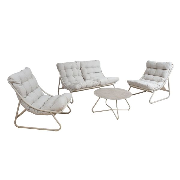 Dārza mēbeļu komplekts SAMBA galds, dīvāns un 2 krēsli