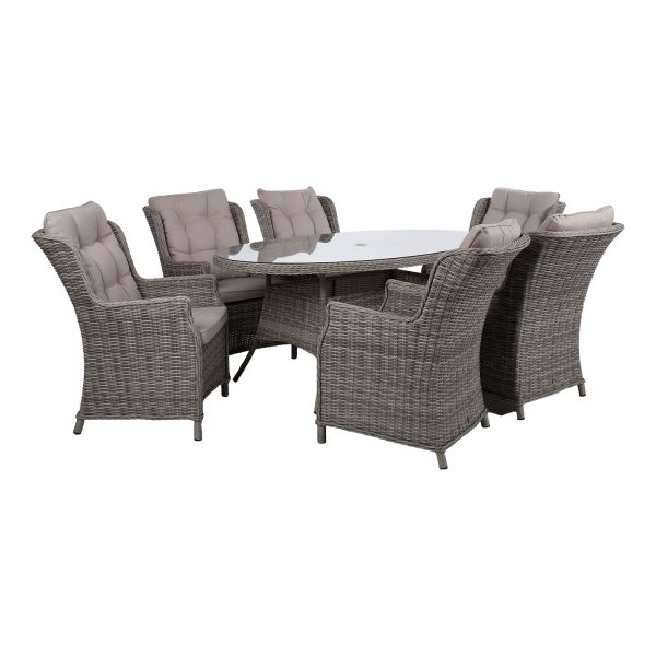 Garden furniture set TRENTO table and 6 chairs