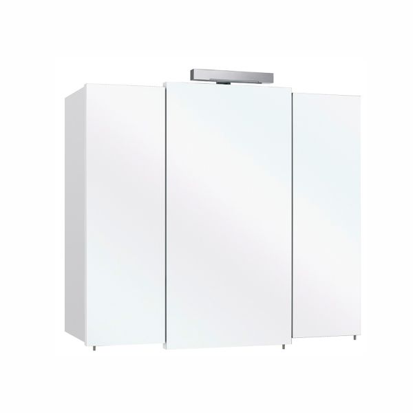 Mirror cabinet 13-II, 83x20xH73cm, white gloss