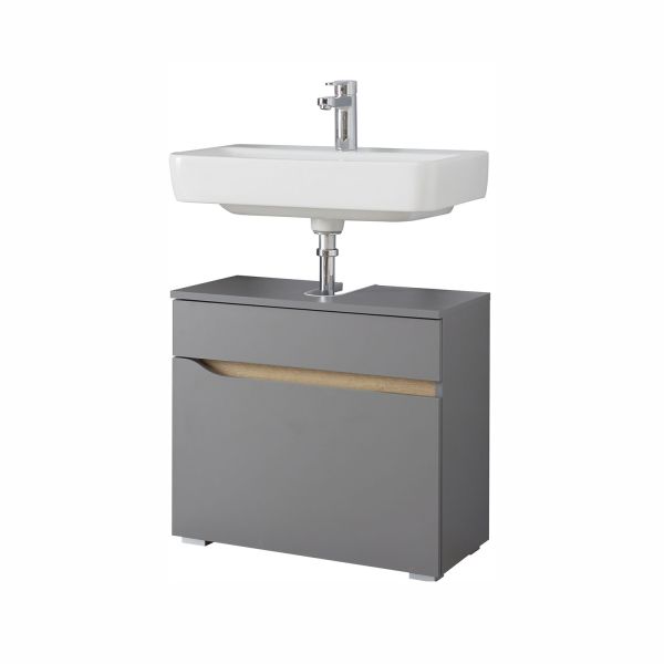 Washbasin cabinet 357, 60x33xH53cm, grey