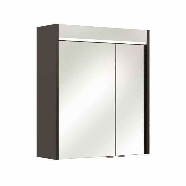 Mirror cabinet with LED lighting 23-I, 60x20xH70cm, anthracite