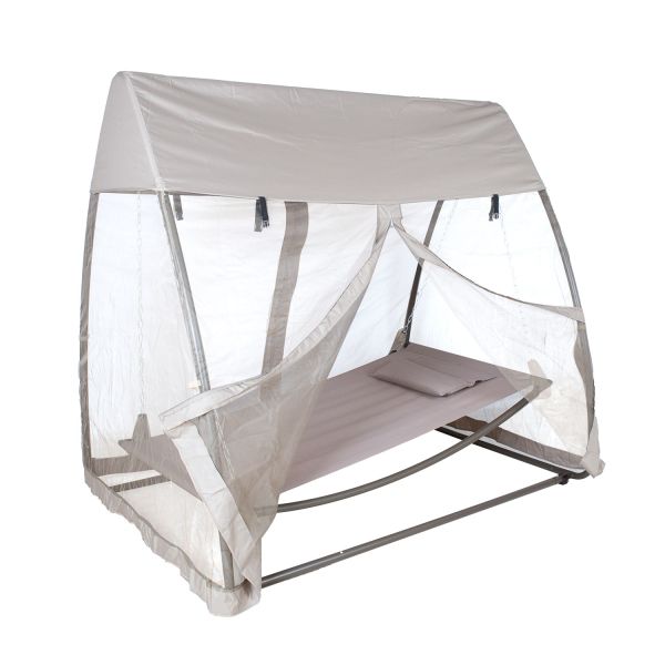 Hammock SUNDAY with canopy, taupe