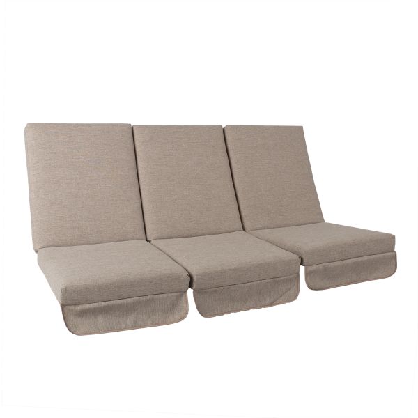 Swing cushions MONTREAL 114x52x9cm, beige