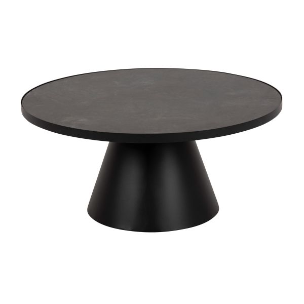 Coffee table SOLI D85xH40cm, black