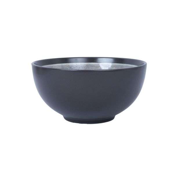 Bowl RITA D15xH8cm, black/grey
