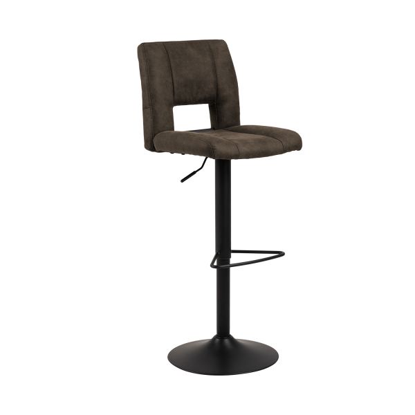 Bar stool SYLVIA anthracite/black