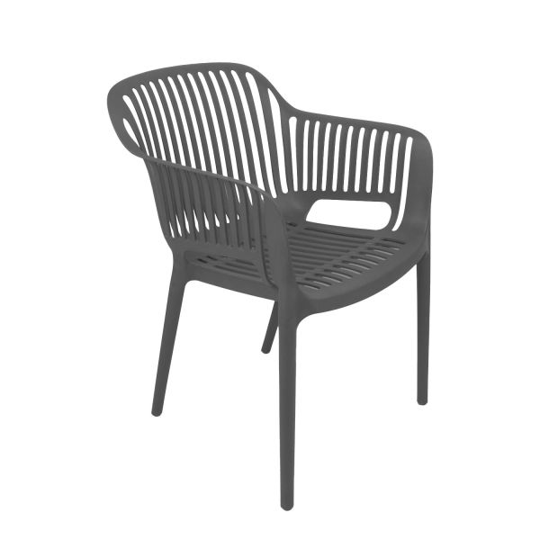 Chair POPPY grey plastic