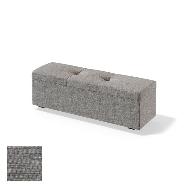 Veļas kaste RED/BLACK ULVASEN MANGO 150cm, gaiši pelēks