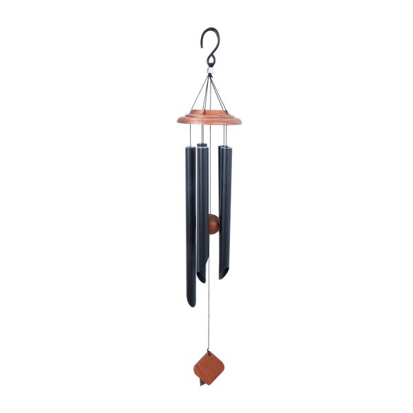 Wind bell NATURE'S MELODY H63cm, black/brown