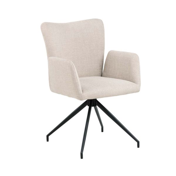 Стул LAURA с подлокотниками, бежевый