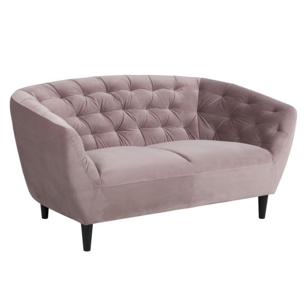 Sofa RIA 2-seater, dusty rose