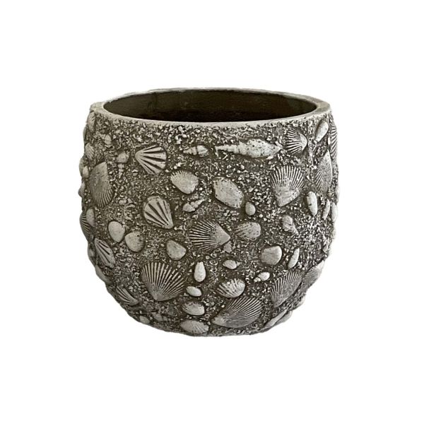 Puķu pods SUNNY SHELL D27xH25cm bēšs