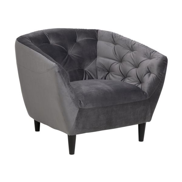 Atpūtas krēsls RIA tumši pelēks