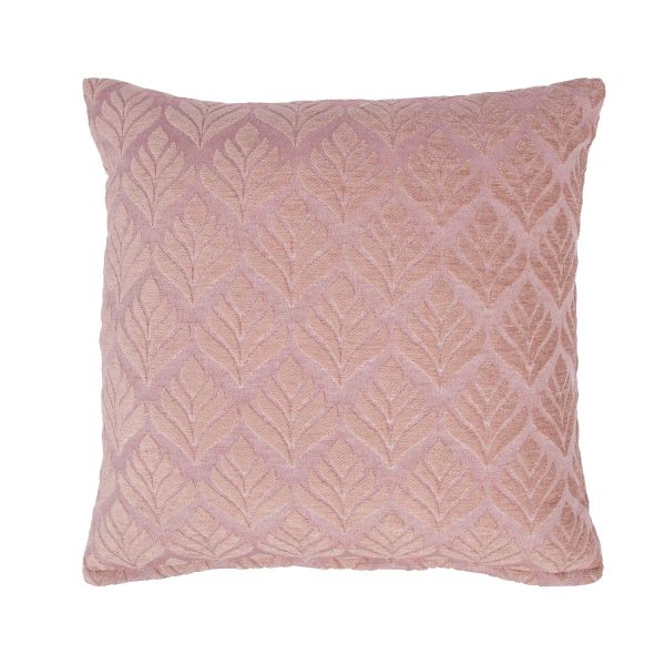 Spilvens TEDDY 45x45cm, rozā ziedu motīvs