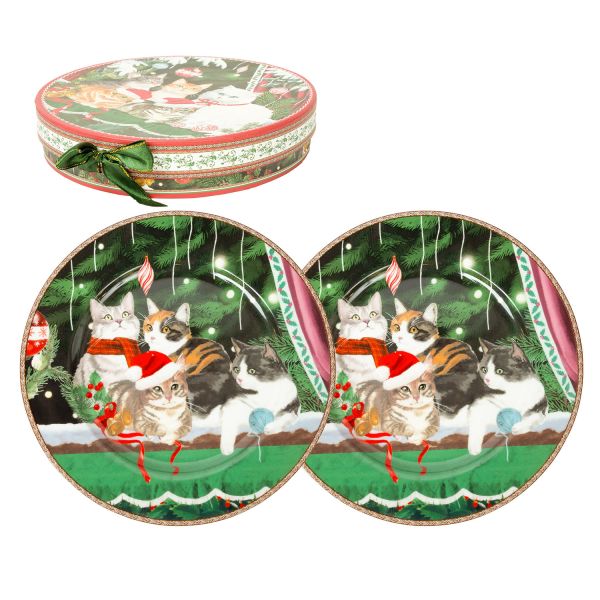 Plates MIA CATS D19cm 2pcs in a gift box