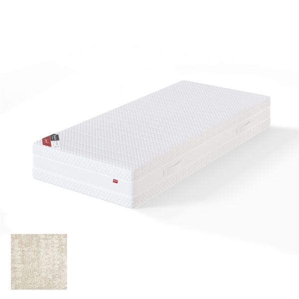 Spring mattress BLACK MULTIPOCKET AVOLA 90x200cm, firm, beige