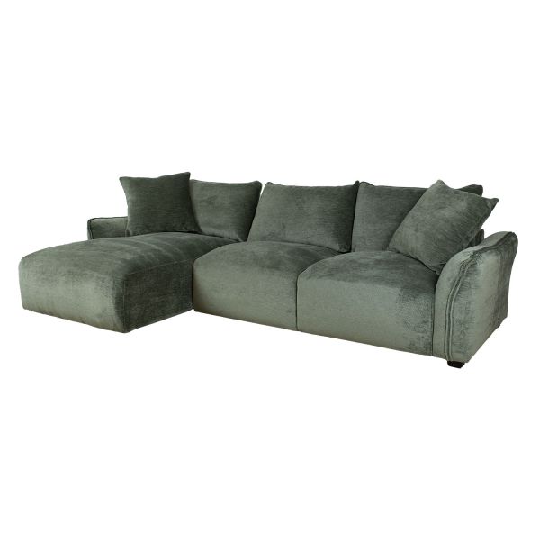 Corner sofa DIVI LC, mint green