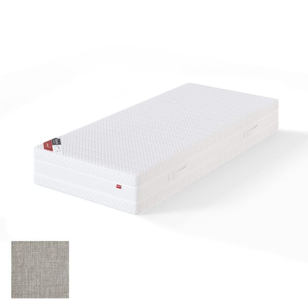 Spring mattress BLACK MULTIPOCKET MANGO 90x200cm, soft, beige