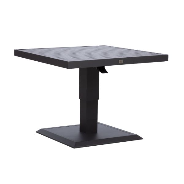 Table TOMSON 85x85xH52-75cm, dark grey
