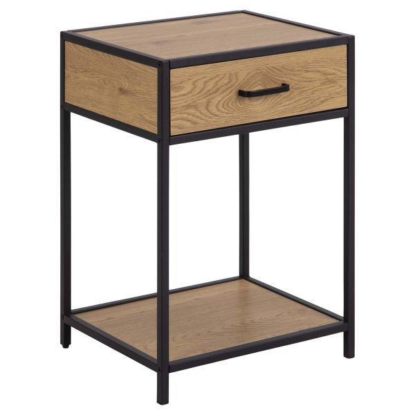 Bedside table SEAFORD 42x35xH63cm, oak