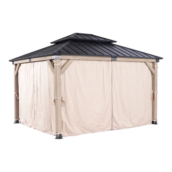 Side curtainsfor gazebo CEDAR 3,36x3,9m