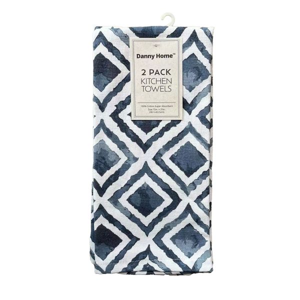 Полотенца кухонные AIMAI 2 шт. 38,1xH63,5см, с узором