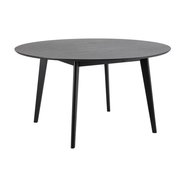 Ēdamistabas galds ROXBY, D140xH76cm, melns