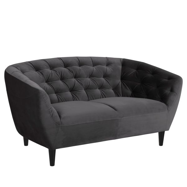 Sofa RIA 2-seater, dark grey