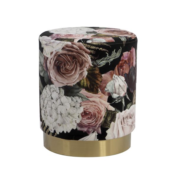 Пуф LA PERLA D35xH42см, материал покрытия: бархатная ткань, цвет: цветистый