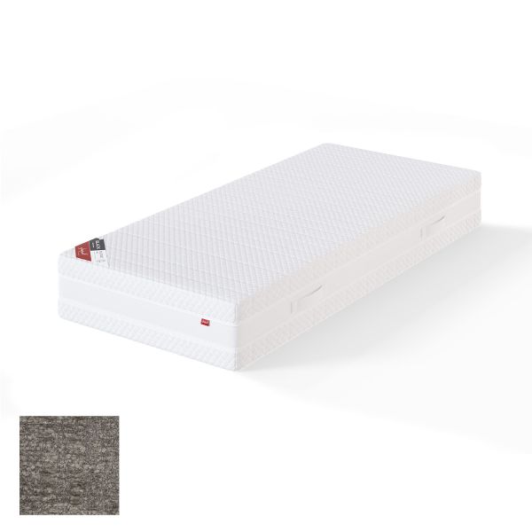 Spring mattress BLACK MULTIPOCKET AVOLA 90x200cm, soft, grey