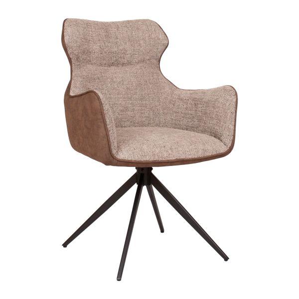 Chair CHANA swivel, beige