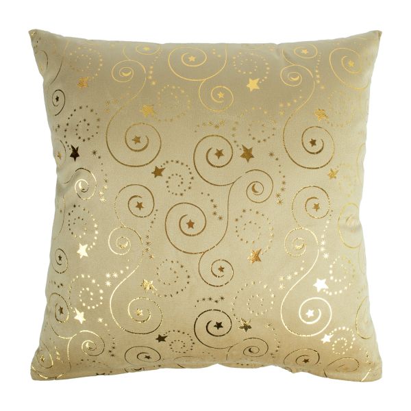 Pillow GLORY 2, 45x45cm, golden lines