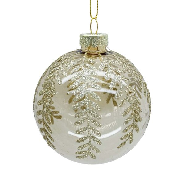 Christmas ornament JOY GLAM D8cm, glass