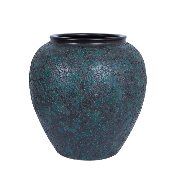 Vāze TITAN STONE H40cm, zils, keramika