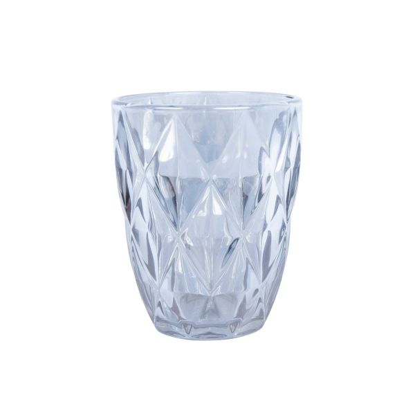 Drinking glass CORAL 250ml, silver shine