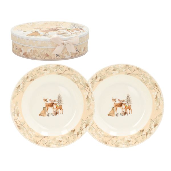 Plates MIA DEER 2pcs D20cm, in a gift box