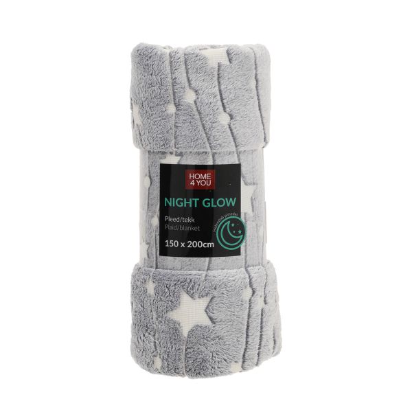 Plaid NIGHT LIGHT 150x200cm, stars