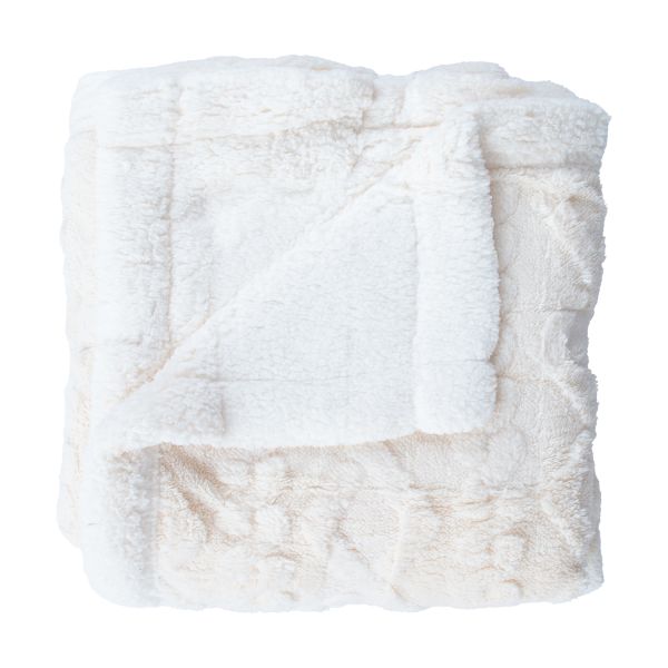 Pleds ULTIMATEBRAID 200x230cm, balts