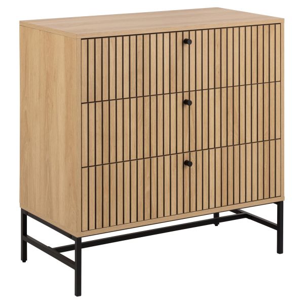 Chest of drawers ALBANY 80,6x40xH80,4cm, natural