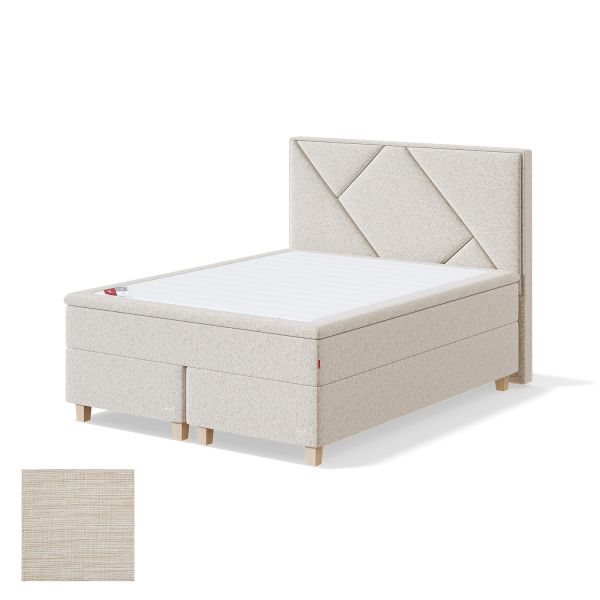 Continental bed RED CONTINENTAL MANGO 140x200cm, soft, light beige