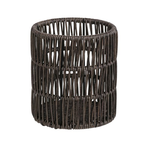 Basket BASILE D12,5xH14cm, dark