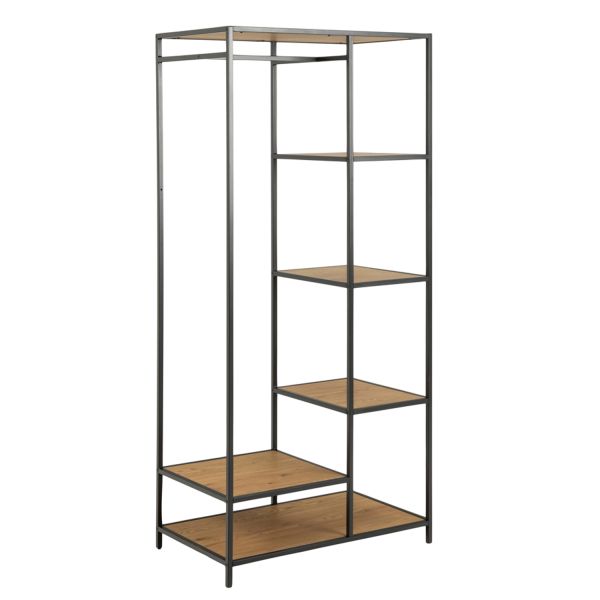 Drēbju plaukts SAFORD 77x45xX165km, savvaļas ozols