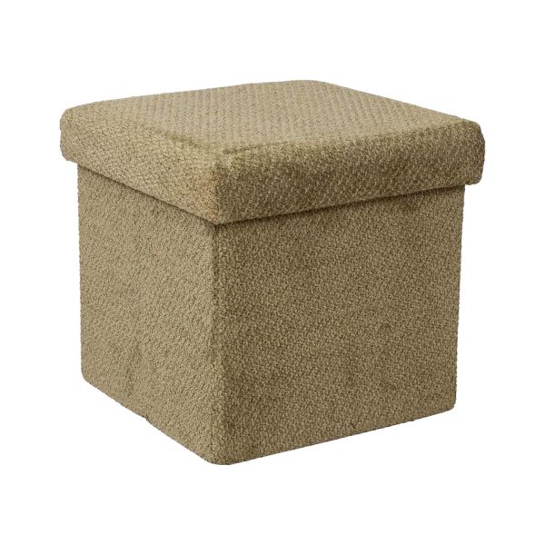 Ottoman JESSE with storage 30x30xH30cm, green