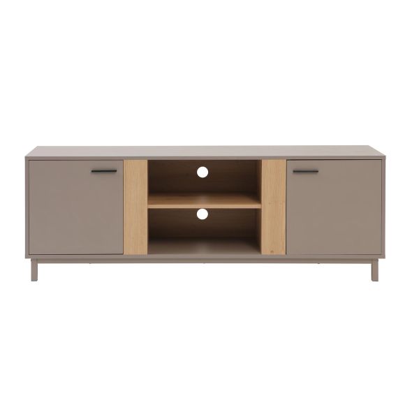 TV table CLEO 150x40xH53cm, taupe