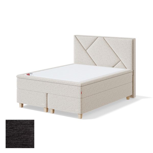 Continental bed RED CONTINENTAL VERANO 160x200cm, medium, dark grey