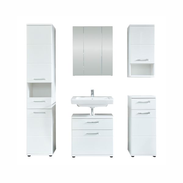 Bathroom set MONTE white gloss