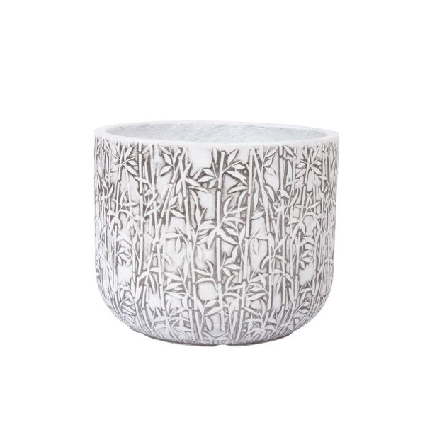 Puķu pods LOUNA D30xH24.5cm, balts/pelēka