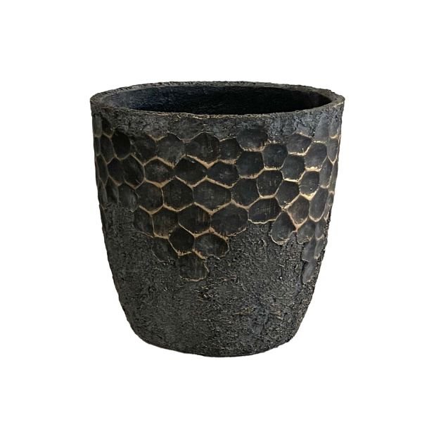 Plant holder SUNNY COVE D31xH33cm dark grey