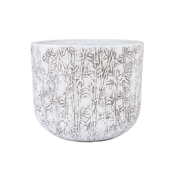 Puķu pods LOUNA D37xH30cm, balts/pelēka