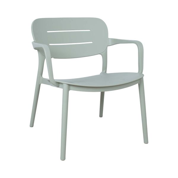 Krēsls MANGO 64x66xH75,5cm, zaļgani pelēka plastmasa